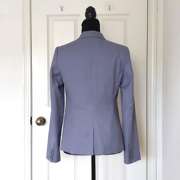 The Limited Rayon Blended Bluish Grey Blazer with lining and pockets. - Picture 2 of 4